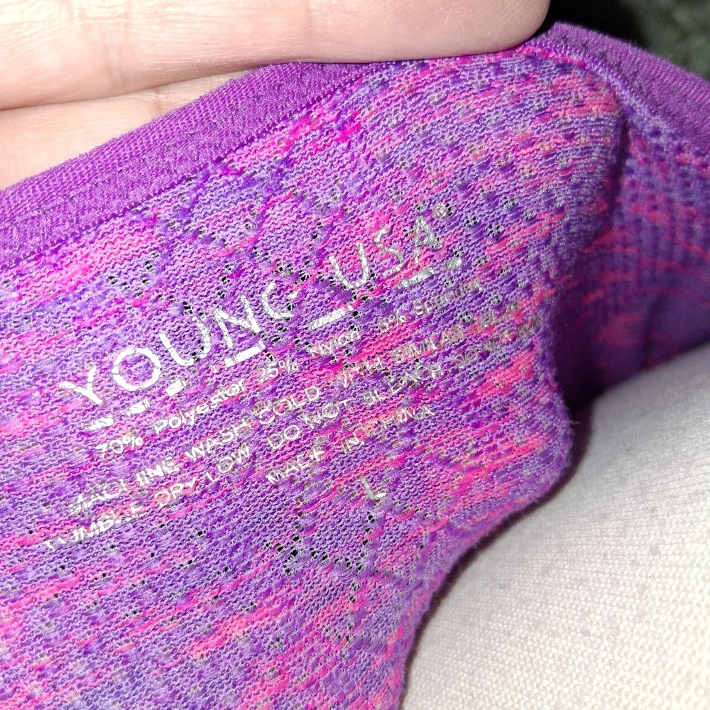 Vibrant Pink Long Sleeve V-Neck Top - Picture 6 of 6
